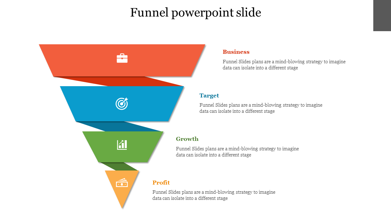 Funnel PowerPoint slide